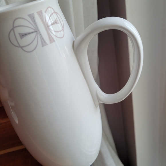 VINTAGE FRANCISCAN WHITESTONE WARE TEAPOT MID CENTURY MODERN 4 CUPS Pitcher - Picture 5 of 8